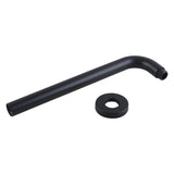 400mm Black Wall Shower Arm