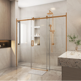 Corner Frameless 3 Door Sliding Adjustable Shower Screen