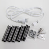 Brushed Gunmetal Heated Towel Rack 4 Bars