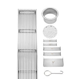 Wide Silver Linear Floor Grate 600~3000 (L) X 100 (W) MM