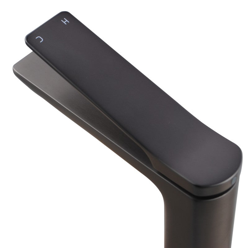 RUSHY - Brushed Gunmetal Basin Mixer