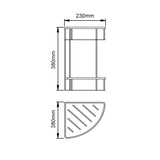 IVANO - Black Stainless Steel Shelf