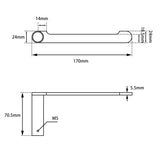 Black & Rose Gold Toilet Paper Holder