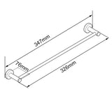 LUCID PIN - 300mm Chrome Hand Towel