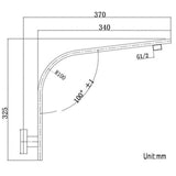 Brushed Nickel Wall Shower Arm