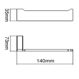 IVANO - Brushed Nickel Toilet Paper Holder