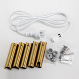 Brushed Brass Heated Towel Rack 4 Bars