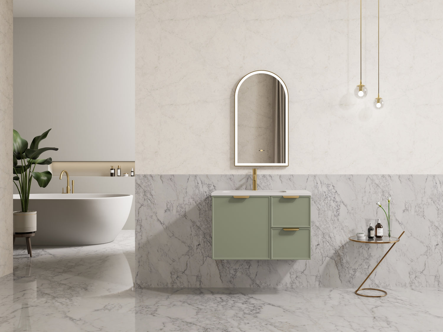 Miami Wall Hung Vanity 740X455X480MM