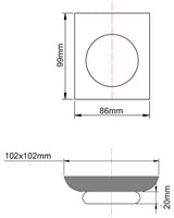 VOG - Black Soap Dish
