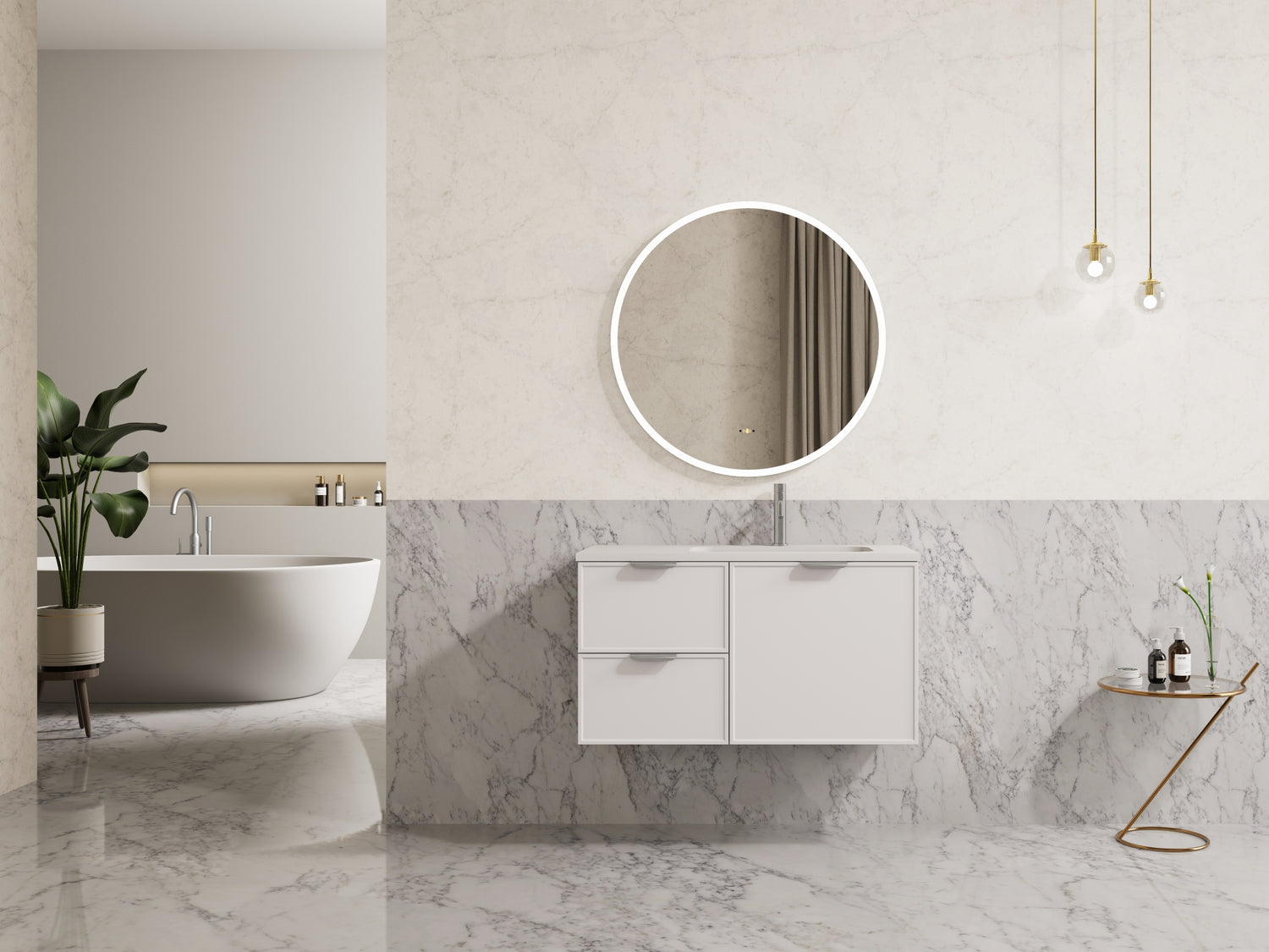 Miami Wall Hung Vanity 900X455X480MM