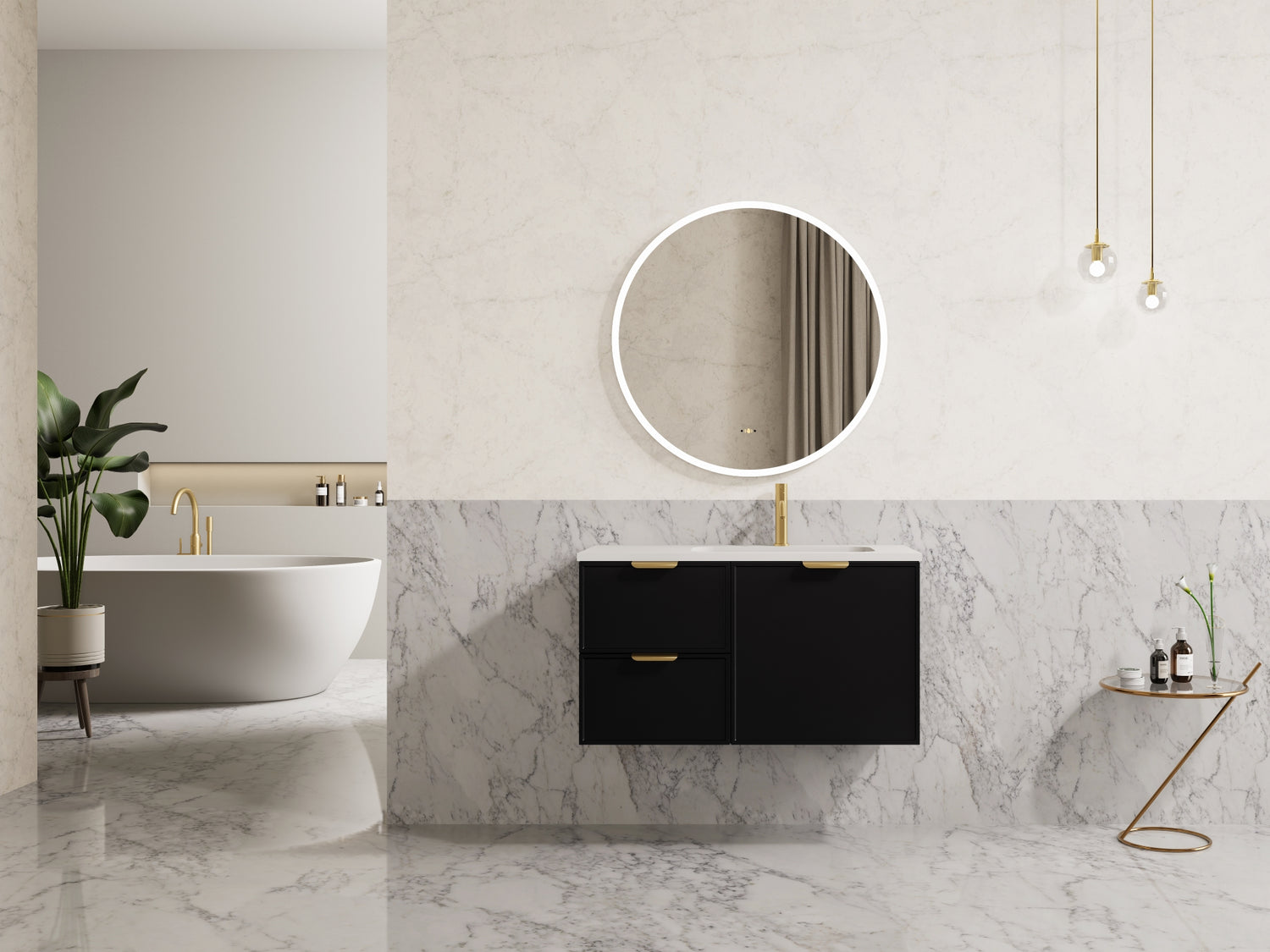 Miami Wall Hung Vanity 900X455X480MM