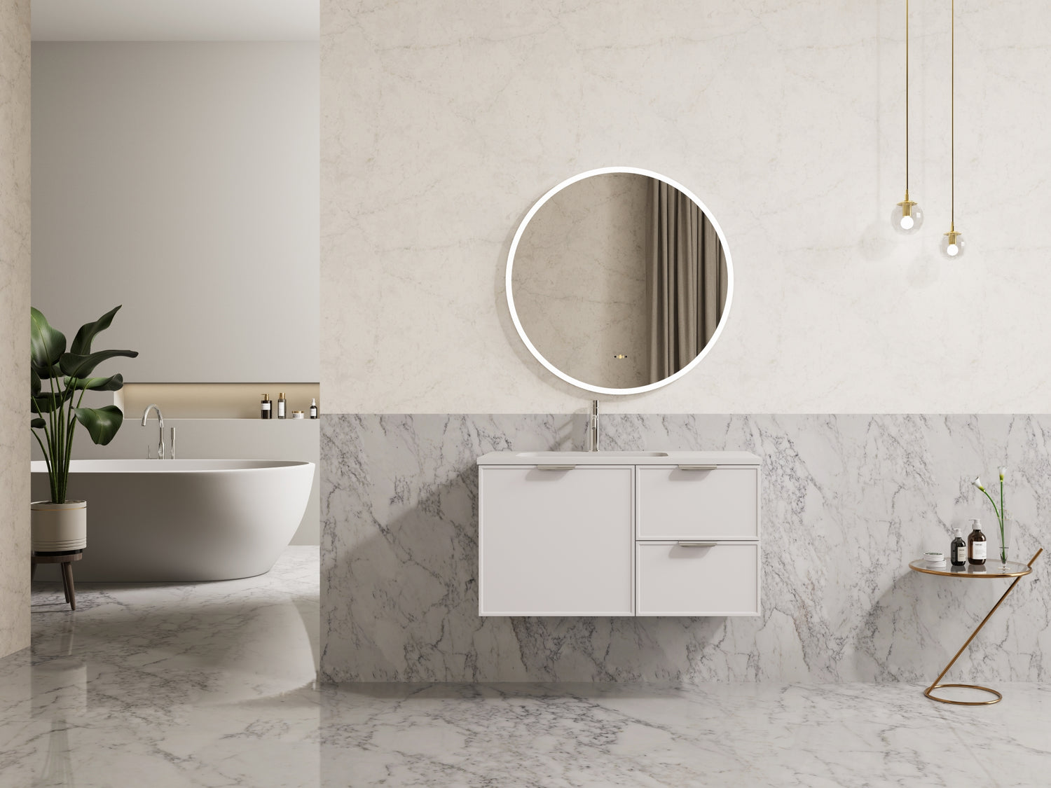 Miami Wall Hung Vanity 900X455X480MM