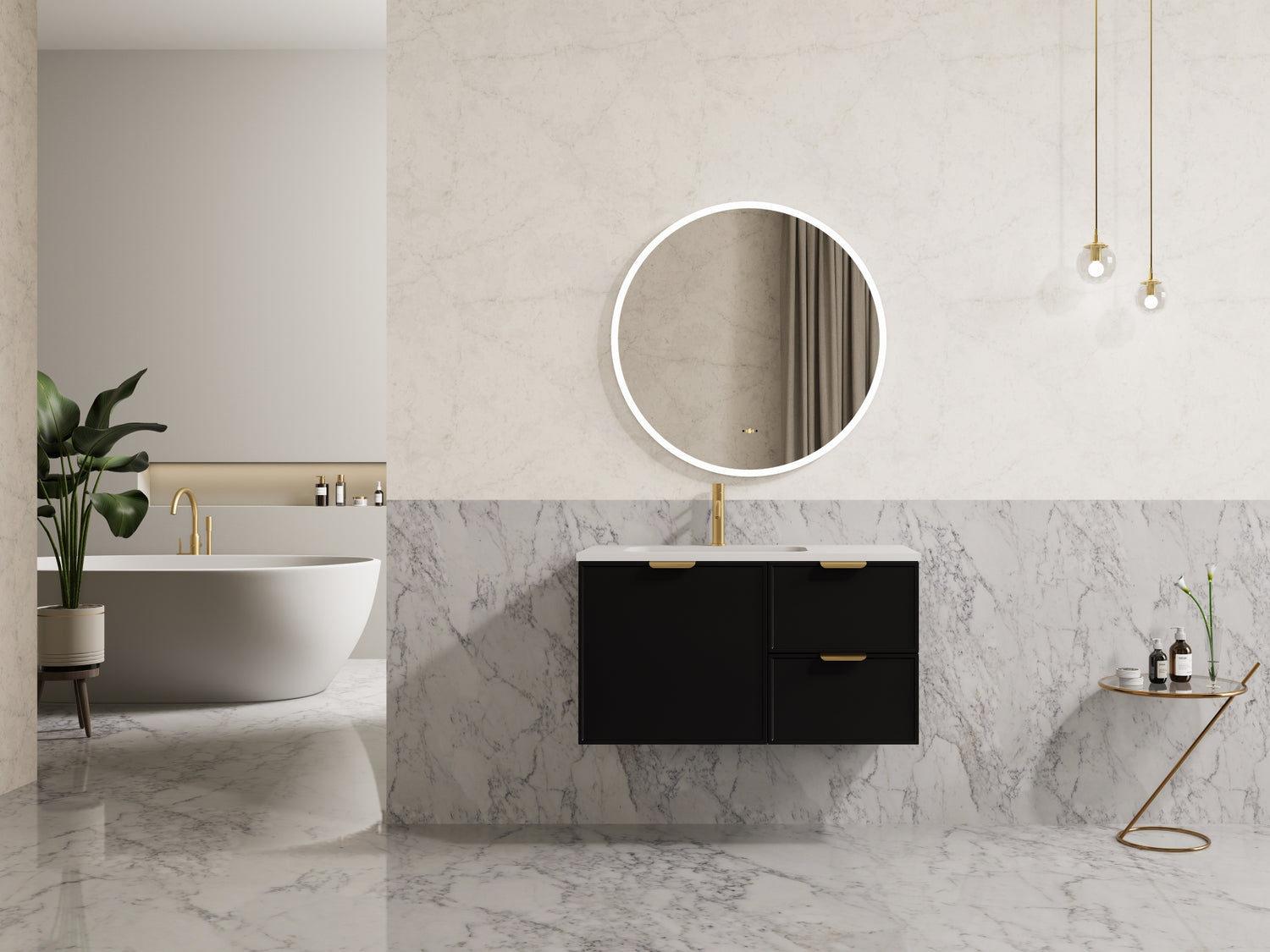 Miami Wall Hung Vanity 900X455X480MM