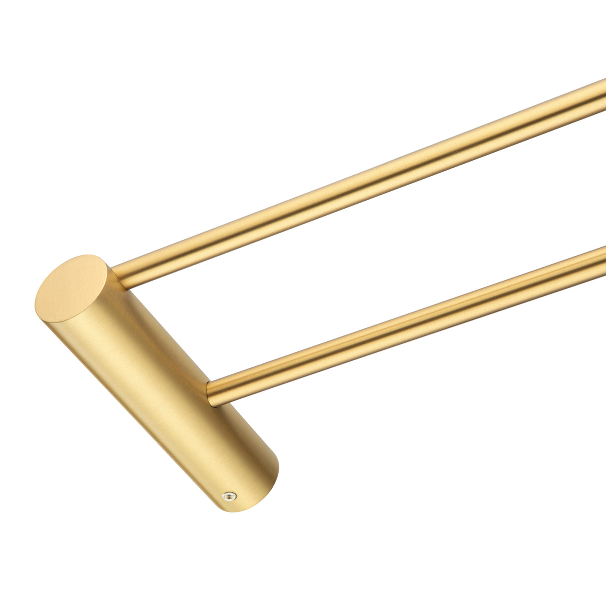 600mm Brushed Brass Double Towel Rail