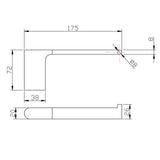 VOG - Brushed Nickel Toilet Paper Holder