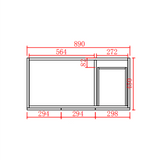 Acacia Free Standing Vanity 900X460X860MM