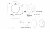 Luna Round Touchless 600 X 600 Frameless LED Mirror - Three Light Temperatures