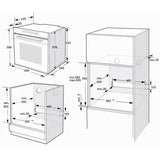 BLAUPUNKT 60CM BUILT-IN OVEN (DARK STEEL)