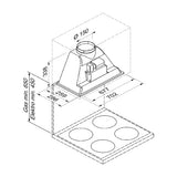 BLAUPUNKT 70CM UNDERMOUNT RANGEHOOD (BLACK)