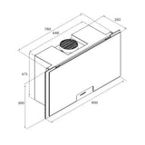 BLAUPUNKT 90CM VERTICAL HOOD