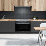 BLAUPUNKT 90CM FREESTANDING OVEN (DARK STEEL & BLACK)