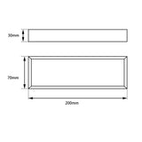 Cavallo Brushed Yellow Gold Square Hand Towel Rail 260mm