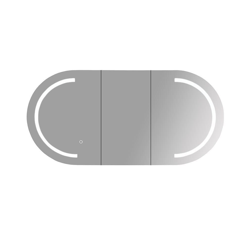 Athena 1200mm LED Oval Shaving Cabinet