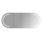 Athena 1500mm LED Oval Shaving Cabinet