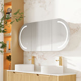 Athena 1500mm LED Oval Shaving Cabinet