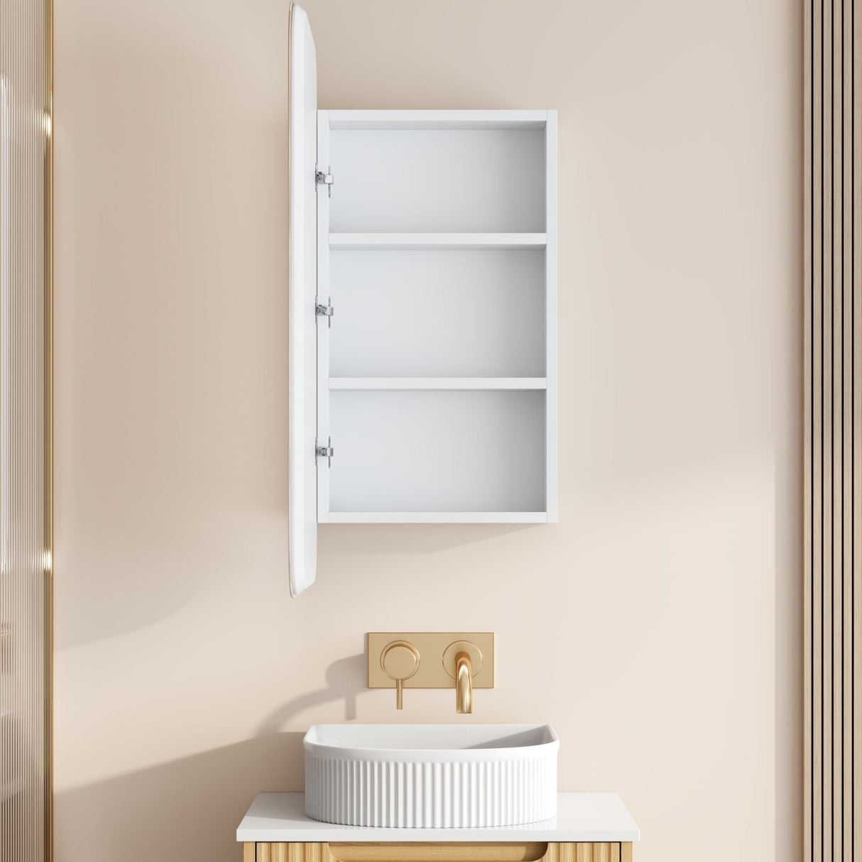 Athena 450 x 900mm LED Rectangular Shaving Cabinet