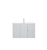 BIANCA 900mm MDF Wall-Hung Vanity (LHD)