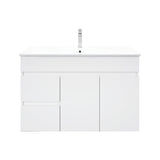 BIANCA 900mm PVC Wall-Hung Vanity (LHD)