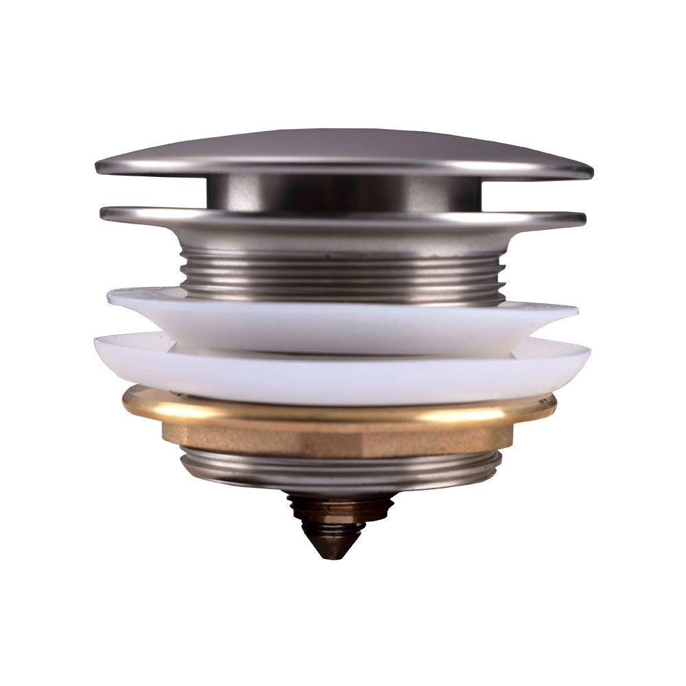 40mm Brushed Nickel Bathtub Pop Up Waste Non Overflow
