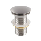 32mm Brushed Nickel Pop Up Waste Non Overflow