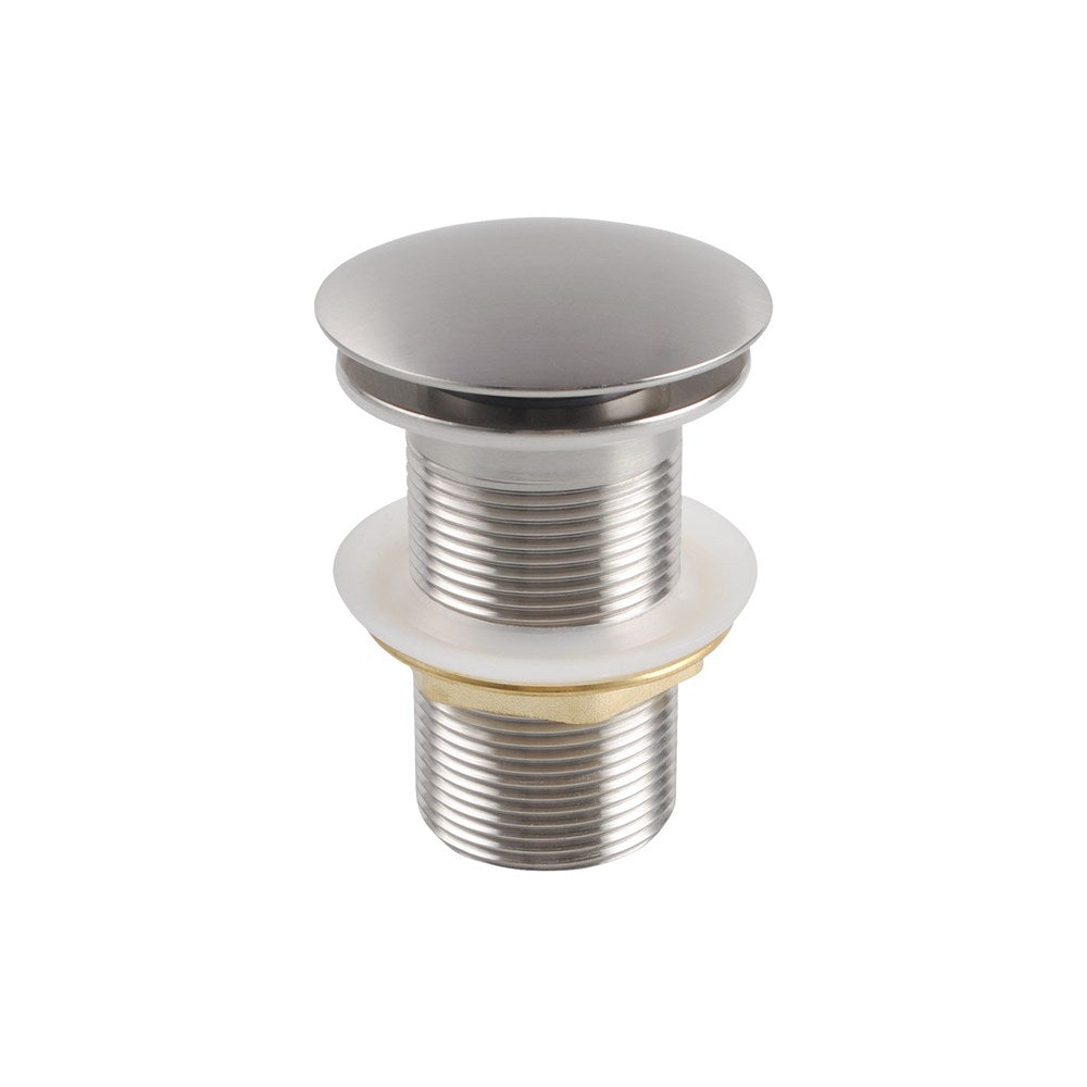 32mm Brushed Nickel Pop Up Waste Non Overflow