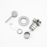 LUCID PIN - Brushed Nickel Wall Mixer