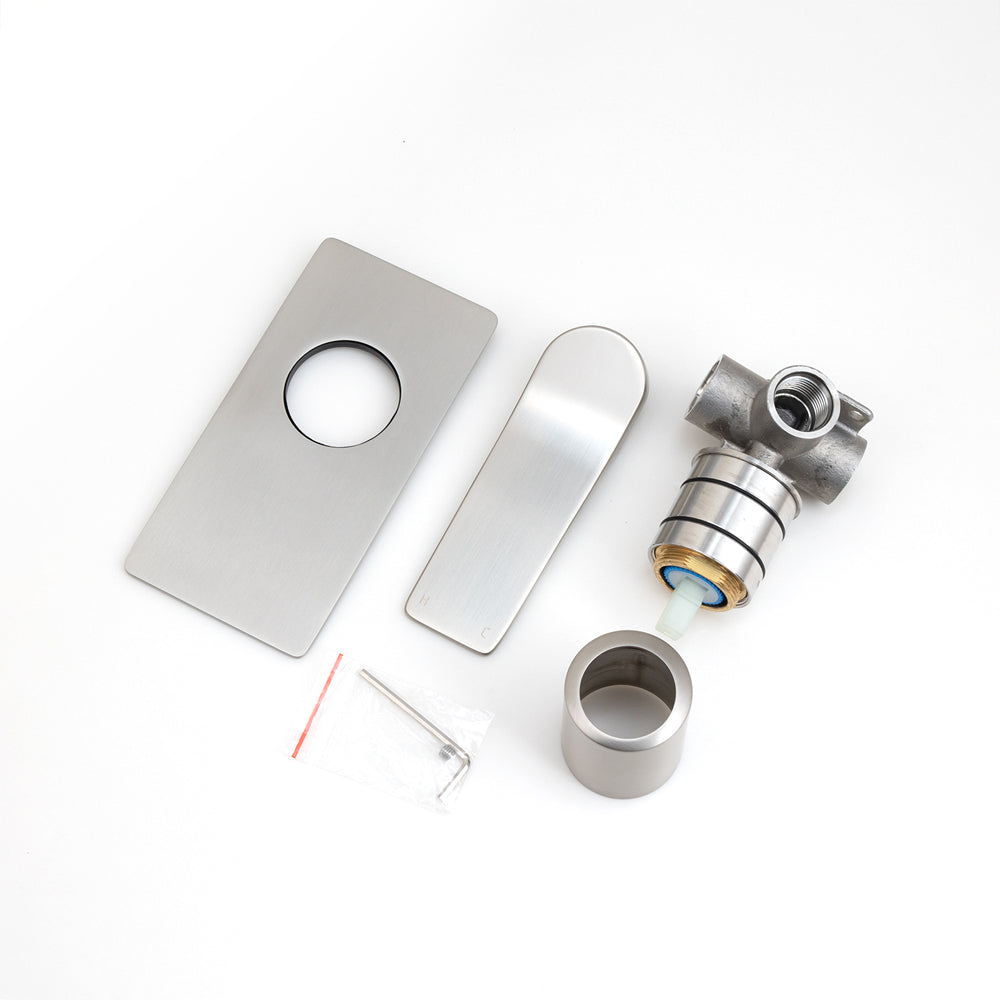 RUSHY - Brushed Nickel Wall Mixer