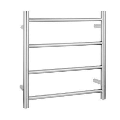 Brushed Nickel Heated Towel Rack 4 Bars