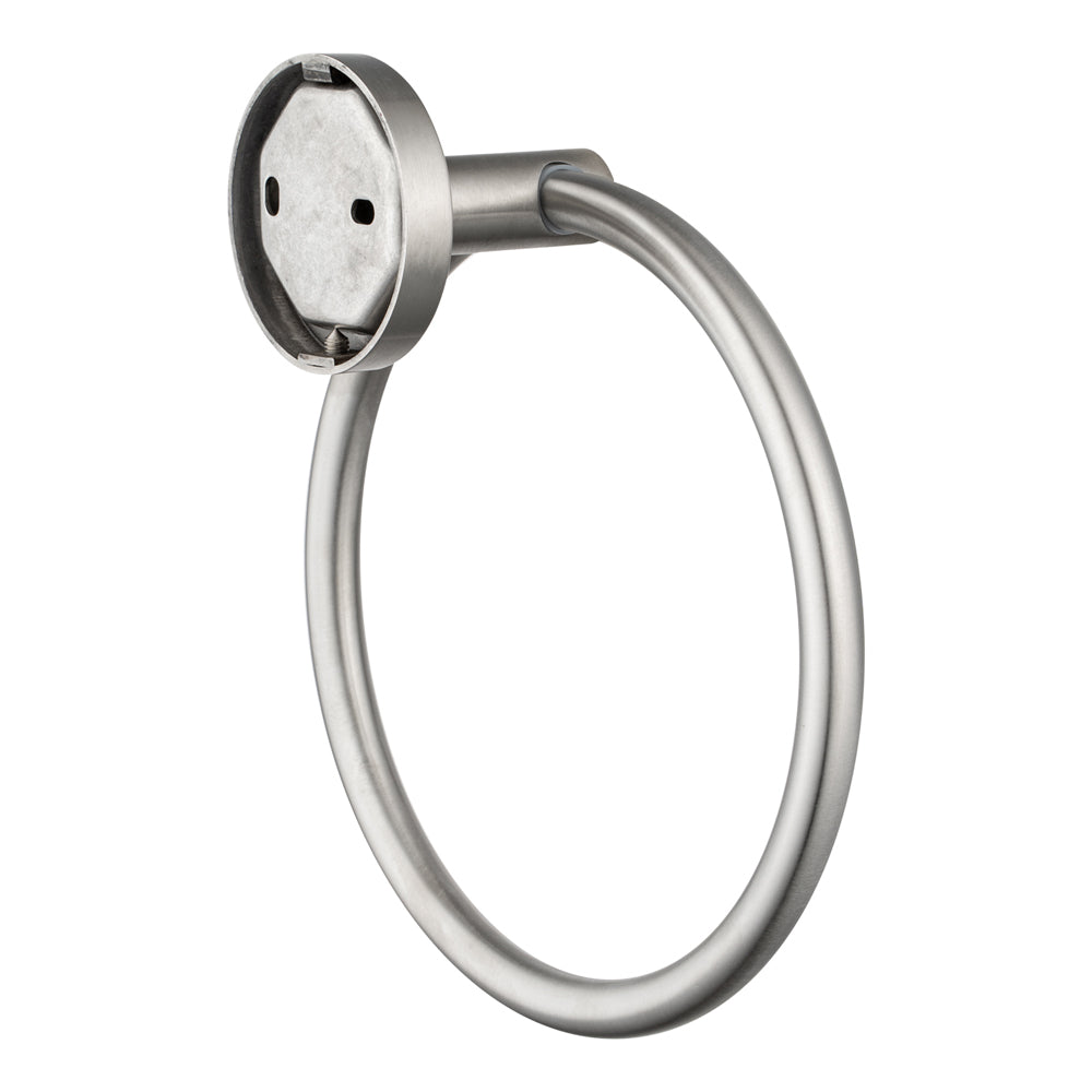 LUCID PIN - Brushed Nickel Towel Ring