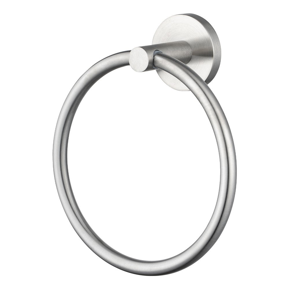 LUCID PIN - Brushed Nickel Towel Ring