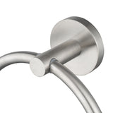 LUCID PIN - Brushed Nickel Towel Ring