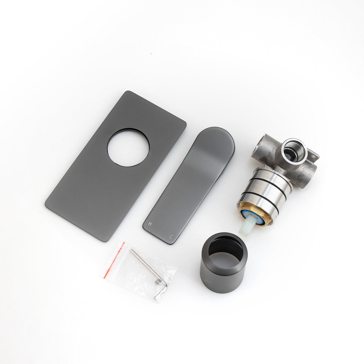 RUSHY - Brushed Gunmetal Wall Mixer