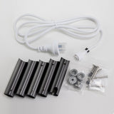 Brushed Gunmetal Heated Towel Rack 6 Bars