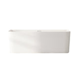 Bullion Ultra-Thin Back-to-Wall Bathtub - Gloss White