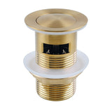 32mm Brushed Brass Pop Up Waste Overflow