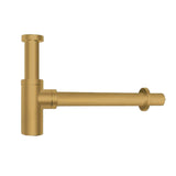 Brushed Brass Basin Bottle Trap 32mm Solid Brass