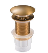 32mm Brushed Brass Pop Up Waste Non Overflow