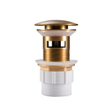 32mm Brushed Brass Pop Up Waste Overflow