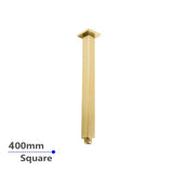 400mm Brushed Brass Ceiling Shower Arm