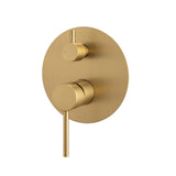 LUCID PIN - Brushed Brass Diverter Mixer